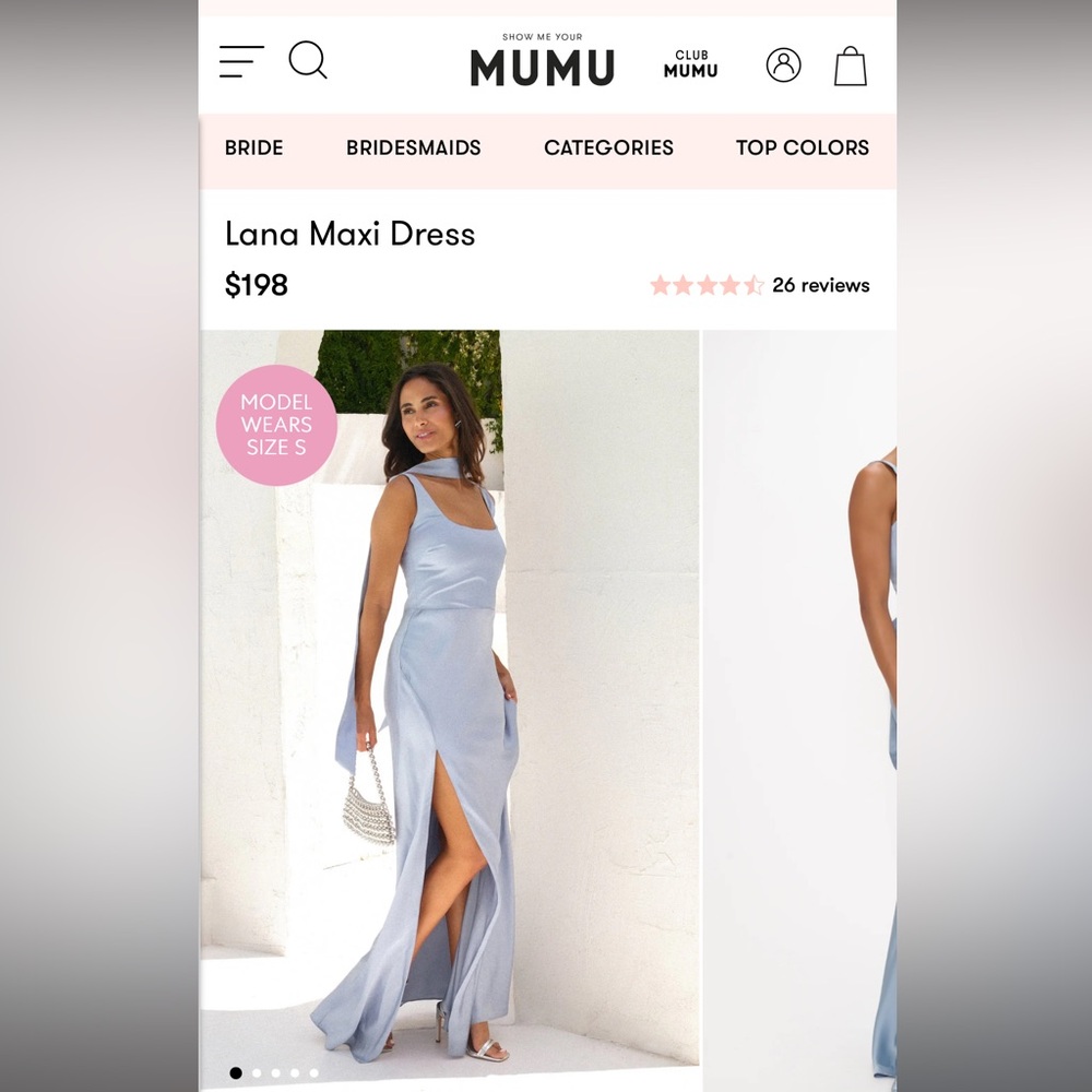 Show Me Your MuMu Lana Maxi Dress- Light Blue